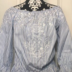 White House Black Market Peplum Top